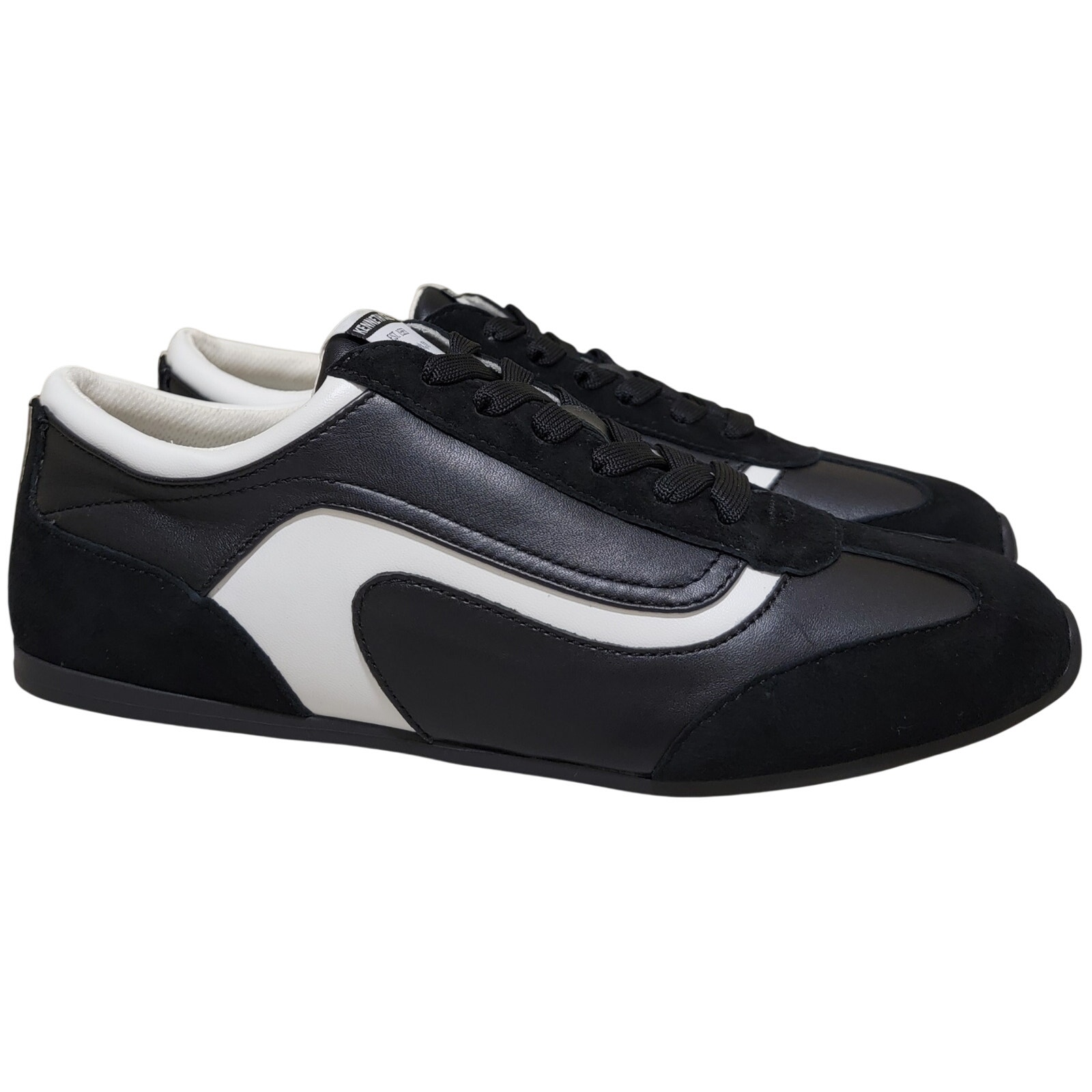 Kenneth Cole Women Alma Classic Low Top Sneakers Size Us 8.5m Black White
